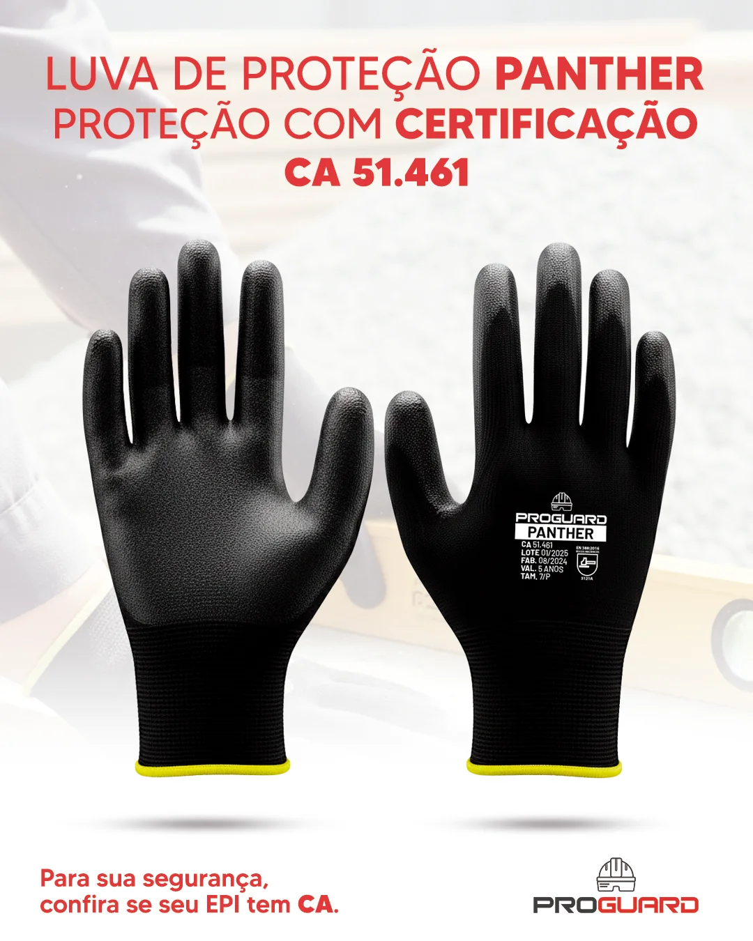 PROGUARD - Luva PU PANTHER - Vista Principal